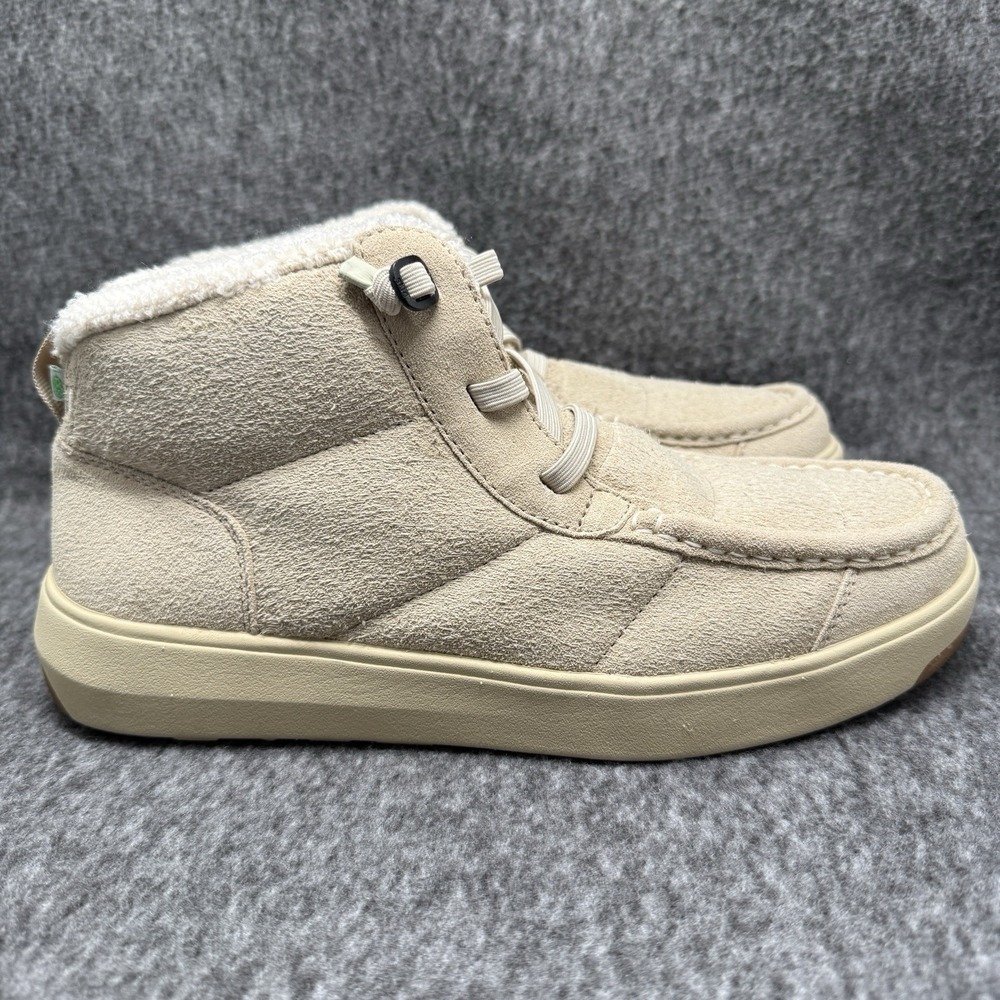 Stio Chukka Boots Womens 8 Beige Colter Chukka Boot Suede Faux Shearling Lined
